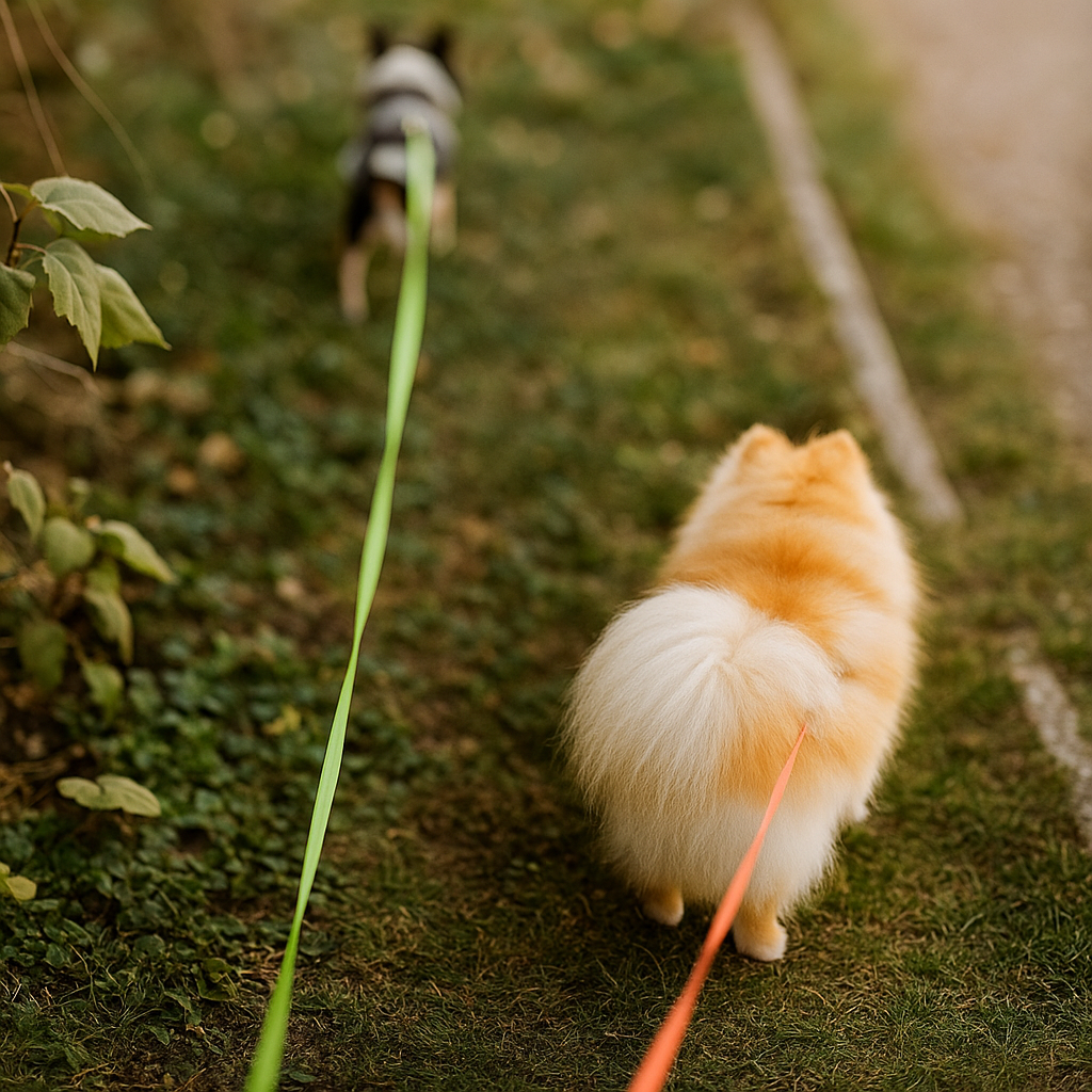 Dual Retractable Dog Leash with Flashlight