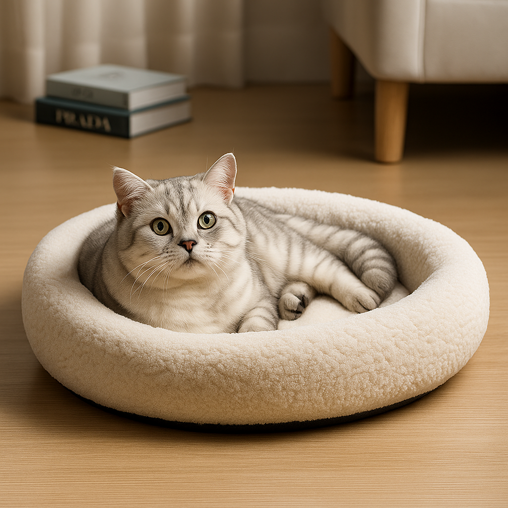 NovaNest Soft Calming Pet Bed