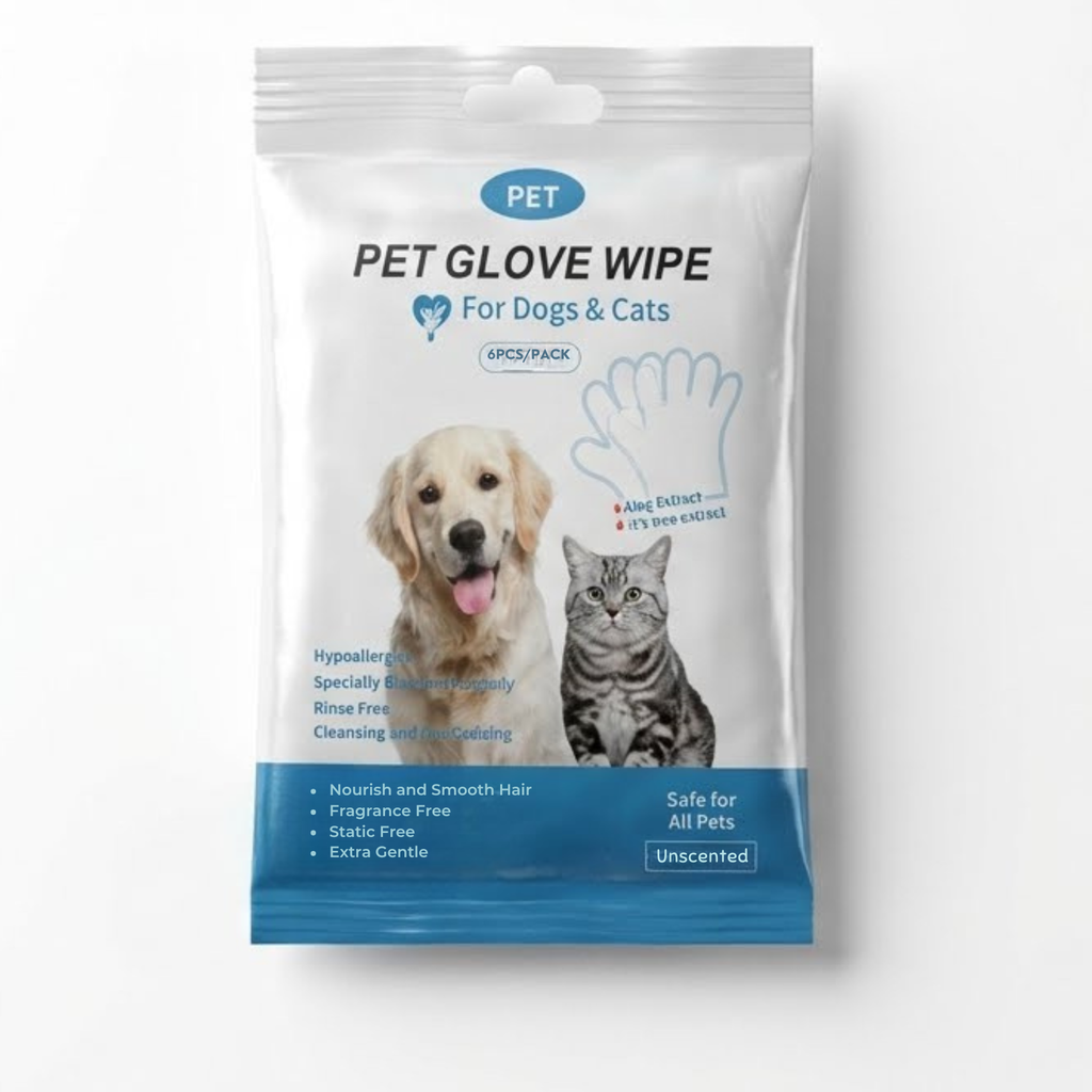 Pet Cleaning Gloves & Wipes