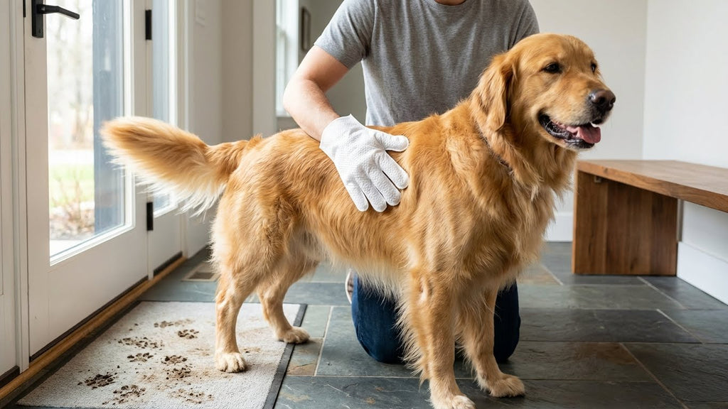 Pet Cleaning Gloves & Wipes
