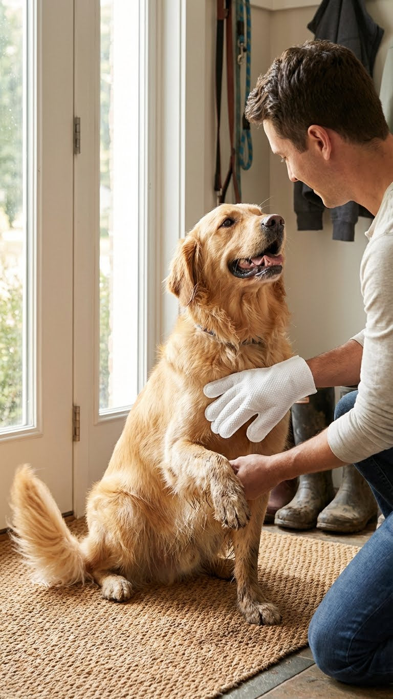 Pet Cleaning Gloves & Wipes