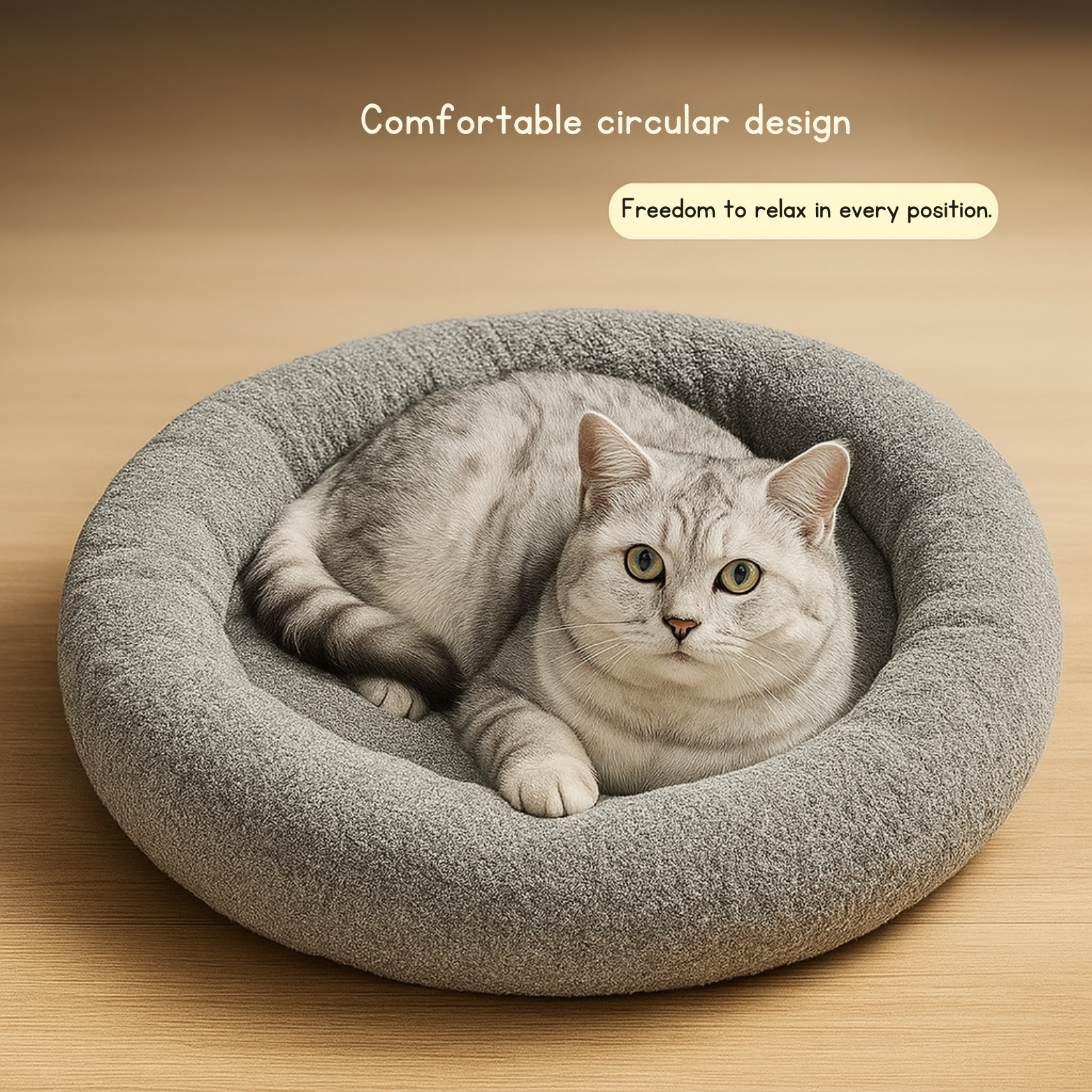 NovaNest Soft Calming Pet Bed